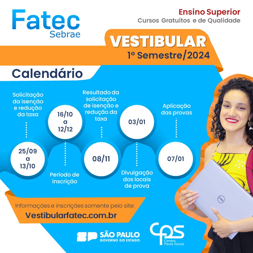 Vestibular Fatec Fatec Sebrae